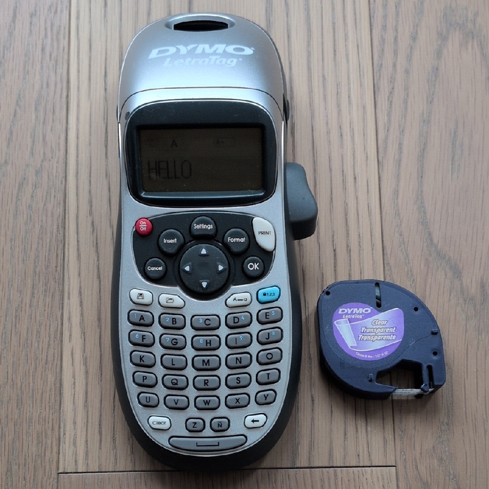 DYMO LetraTag Label Maker in Silver and Black